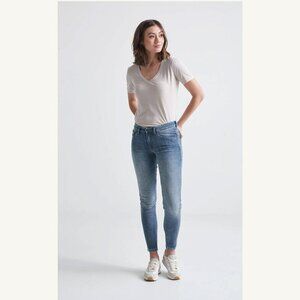 DU/ER Duer Performance Denim Mid Rise Skinny Jeans 27 31 Tidal
